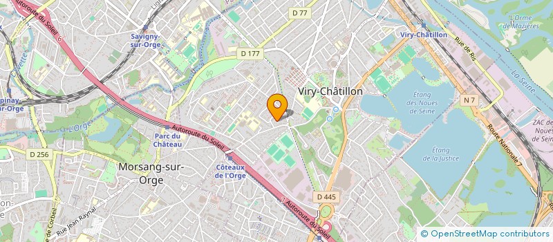 localisation de l'entreprise MADAME CHAHINEZE LALIOUI à VIRY-CHATILLON