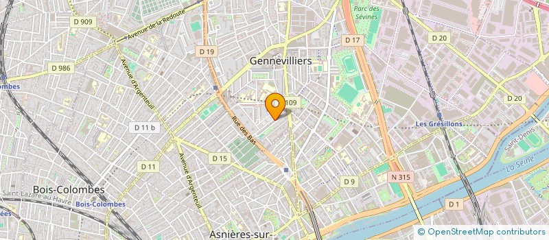localisation de l'entreprise MADAME CHAHIRA MEGUETTEF  GENNEVILLIERS
