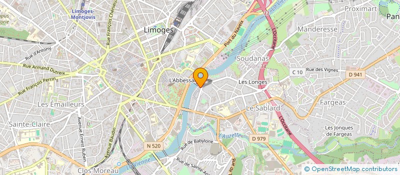 localisation de l'entreprise MADAME CHAHNA GREVOZ à LIMOGES