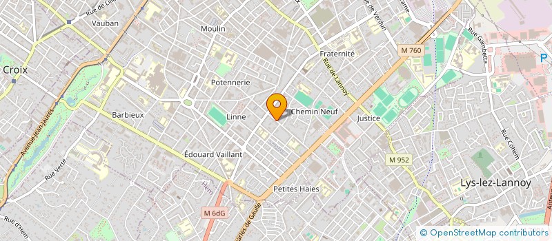 localisation de l'entreprise MADAME CHAHNEZ CATTEAU  ROUBAIX