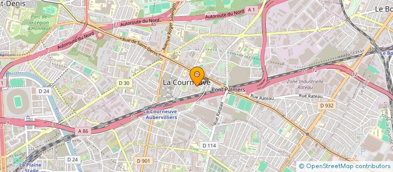 localisation de l'entreprise MADAME CHAHRA-ZED HENNANI à LA COURNEUVE