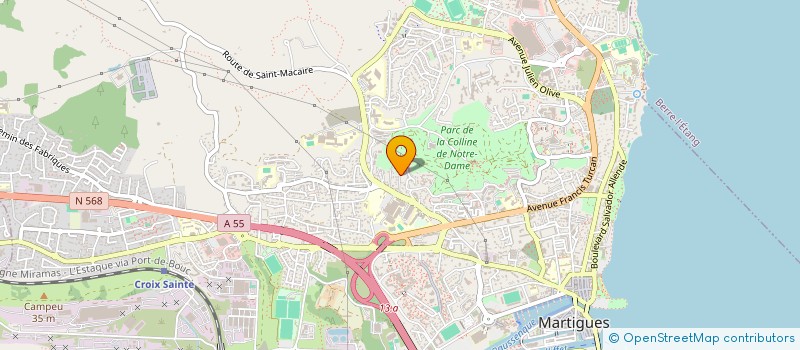 localisation de l'entreprise MADAME CHAHRAZAAD KHERACHI à MARTIGUES
