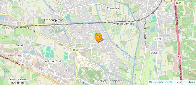 localisation de l'entreprise MADAME CHAHRAZED BELHOUARI  AVIGNON