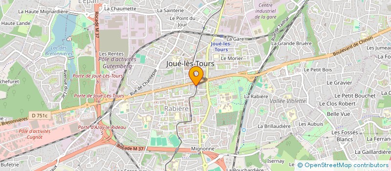 localisation de l'entreprise MADAME CHAHRAZED MAMOUNI  JOUE-LES-TOURS