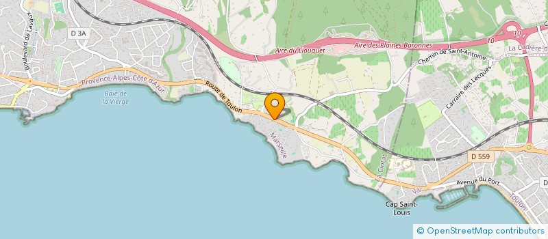 localisation de l'entreprise MADAME CHAHRAZED MERKOUZA à LA CIOTAT