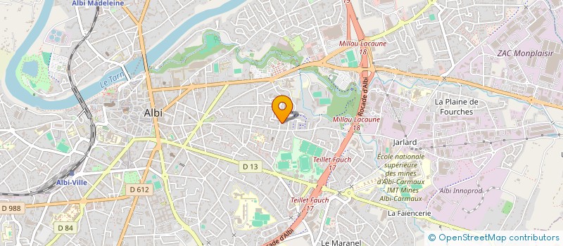 localisation de l'entreprise MADAME CHAHRAZED NEDJADI à ALBI