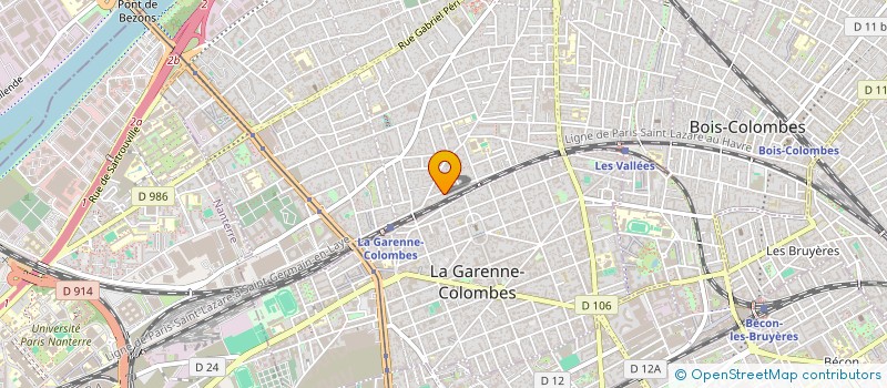 localisation de l'entreprise MADAME CHAHRAZED SEGHIER à COLOMBES