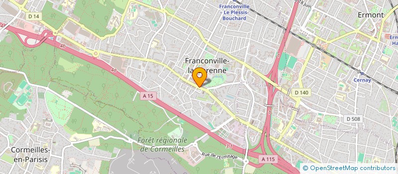 localisation de l'entreprise MADAME CHAHRAZED TALBI  FRANCONVILLE