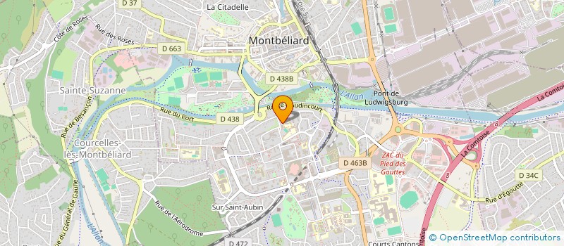 localisation de l'entreprise MADAME CHAHRAZED TOUAIBIA  MONTBELIARD