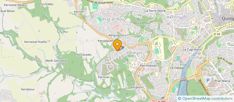 localisation de l'entreprise MADAME CHAIMA AKROUCHI à QUIMPER