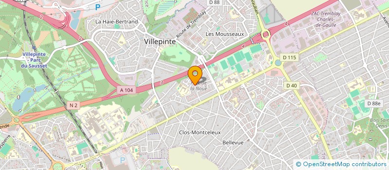 localisation de l'entreprise MADAME CHAIMA BAHOU à VILLEPINTE
