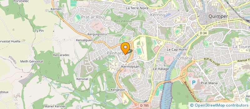 localisation de l'entreprise MADAME CHAIMA BOULASSEL à QUIMPER