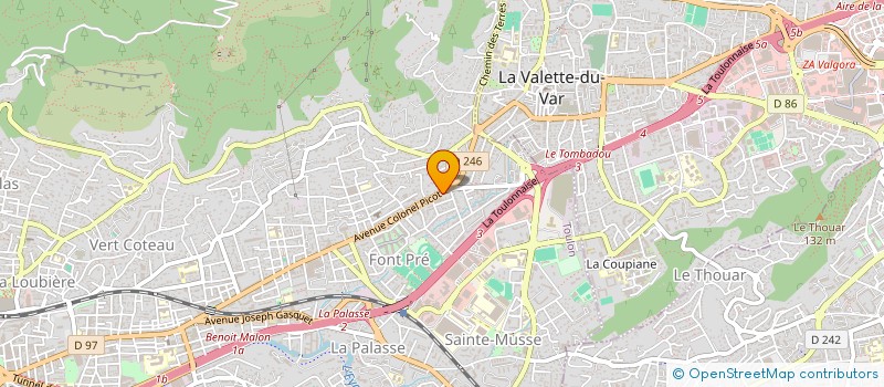 localisation de l'entreprise MADAME CHAIMA CHEHIMI  LA VALETTE-DU-VAR