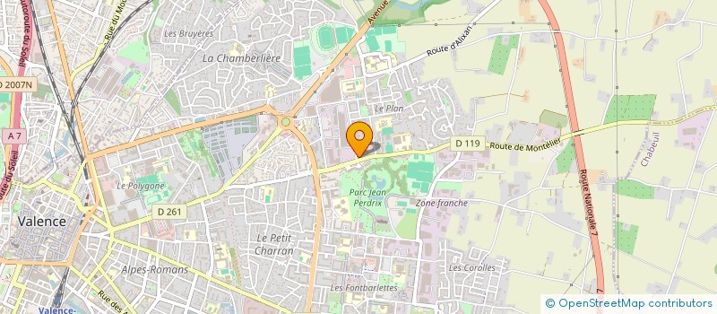 localisation de l'entreprise MADAME CHAIMA DRIF à VALENCE