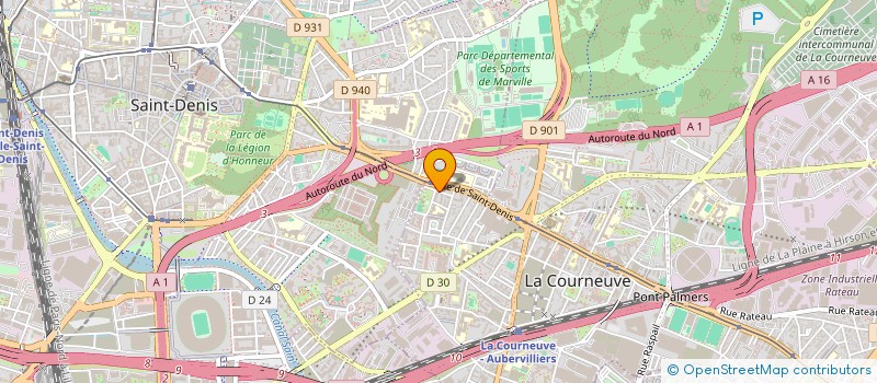 localisation de l'entreprise MADAME CHAIMA GRAFF à LA COURNEUVE