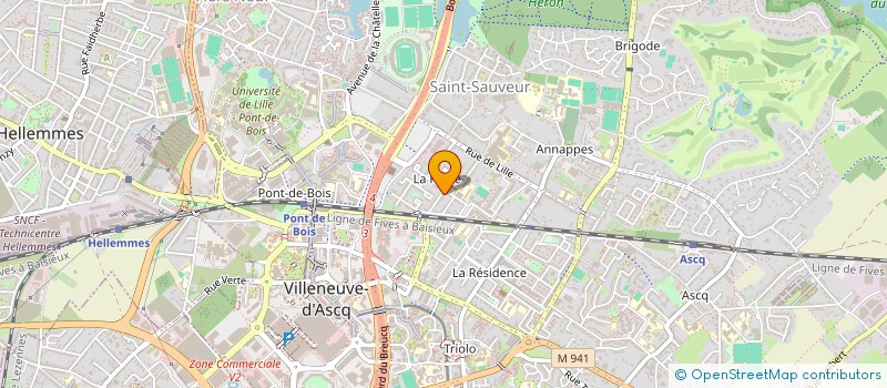 localisation de l'entreprise MADAME CHAIMA IBN HADDOU  VILLENEUVE D ASCQ