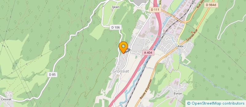 localisation de l'entreprise MADAME CHAIMA MIZIAN à GROISSIAT