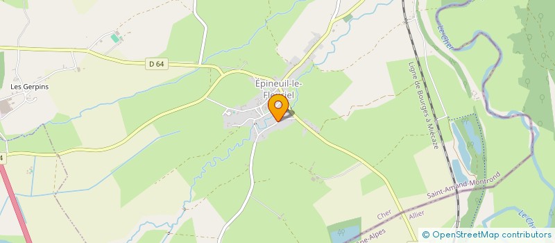 localisation de l'entreprise MADAME CHAIMA NEKAZ  EPINEUIL-LE-FLEURIEL