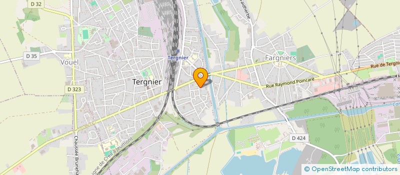 localisation de l'entreprise MADAME CHAIMA OULHAJALI à TERGNIER
