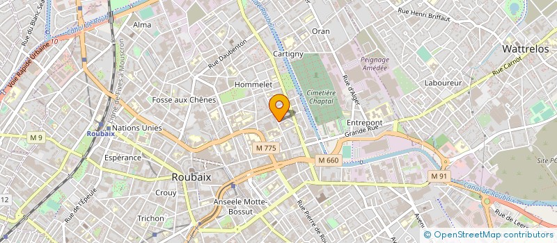 localisation de l'entreprise MADAME CHAIMA REZZOUKI  ROUBAIX