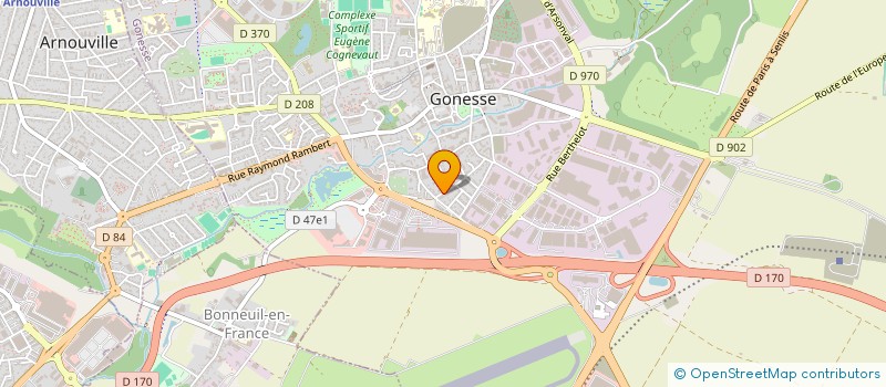 localisation de l'entreprise MADAME CHAIMAA BENJAA  GONESSE