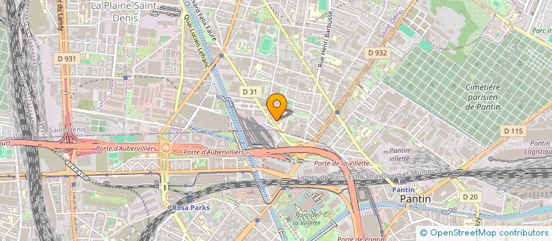 localisation de l'entreprise MADAME CHAIMAA MANSOUR  AUBERVILLIERS