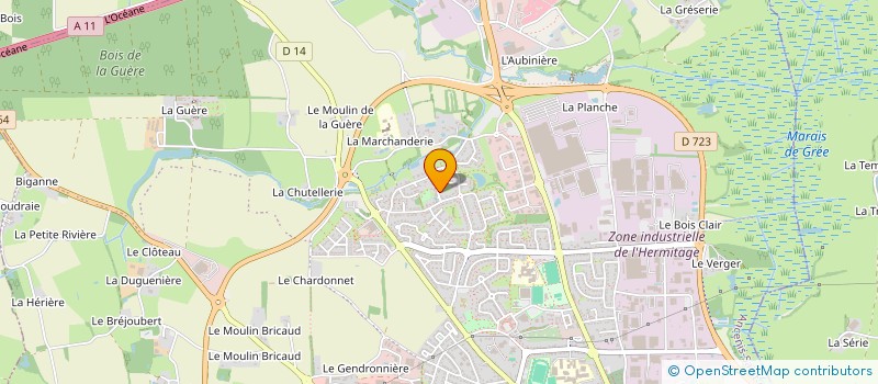 localisation de l'entreprise MADAME CHAIMAE BRAHMI  ANCENIS-SAINT-GEREON