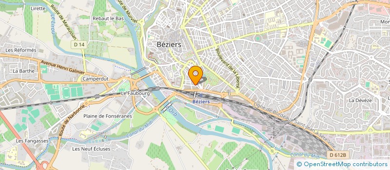 localisation de l'entreprise MADAME CHAIMAE EL ASRAOUI  BEZIERS