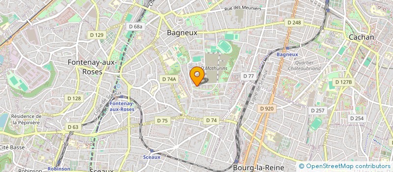 localisation de l'entreprise MADAME CHAIMAE SAIDI  BAGNEUX