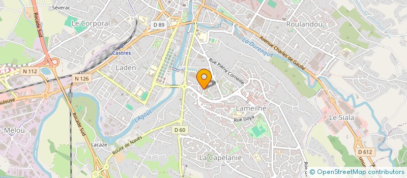 localisation de l'entreprise MADAME CHAIMAE SOLER  CASTRES