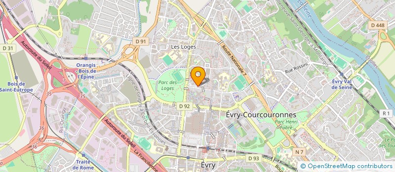 localisation de l'entreprise MADAME CHAINA MAKUNDU  EVRY-COURCOURONNES