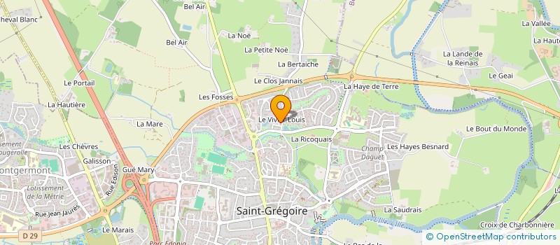 localisation de l'entreprise MADAME CHAINESE LEBOURGEOIS  SAINT-GREGOIRE