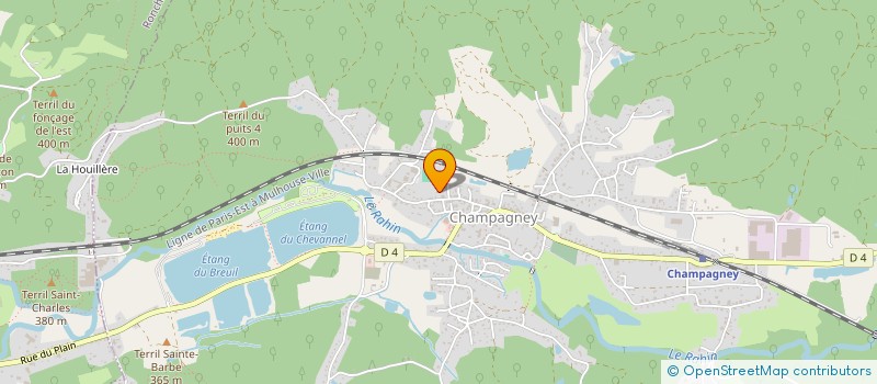 localisation de l'entreprise MADAME CHAINESE OUDDANE  CHAMPAGNEY