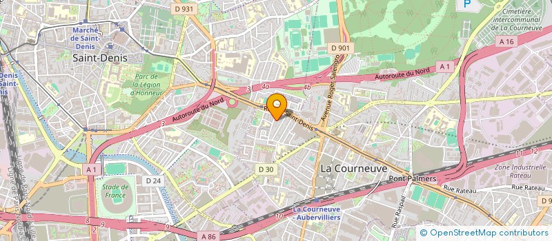 localisation de l'entreprise MADAME CHAITEE BARUA à LA COURNEUVE