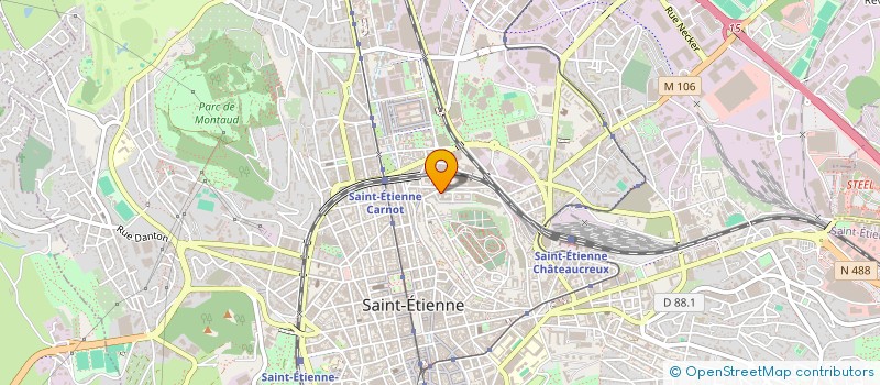 localisation de l'entreprise MADAME CHALABIA KHALDI  SAINT-ETIENNE