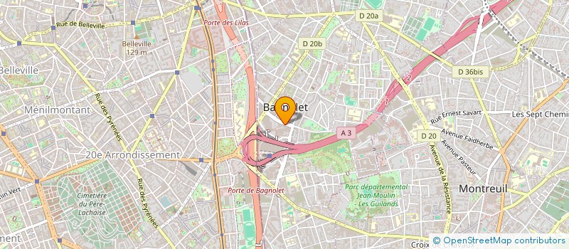 localisation de l'entreprise MADAME CHALBIA LALLOUM à BAGNOLET