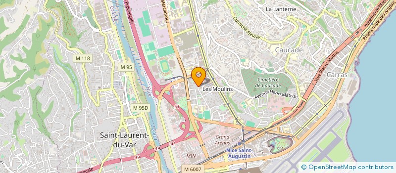 localisation de l'entreprise MADAME CHAMA MOUHBI  NICE