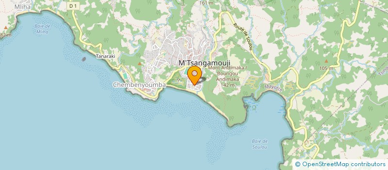 localisation de l'entreprise MADAME CHAMOUSSIA ATTOUMANI à BANDRABOUA