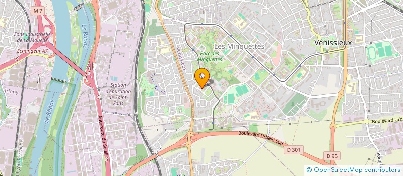 localisation de l'entreprise MADAME CHAMSSANE INOUSSA  VENISSIEUX