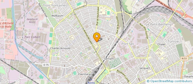 localisation de l'entreprise MADAME CHAN RAZANANY  REIMS