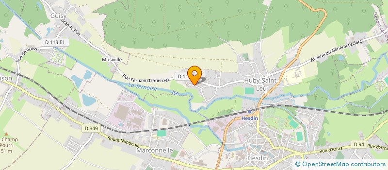 localisation de l'entreprise MADAME CHANA DEMEULEMESTERE  HESDIN-LA-FORET