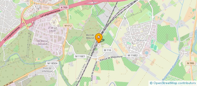 localisation de l'entreprise MADAME CHANA GLAUDIO à LATTES