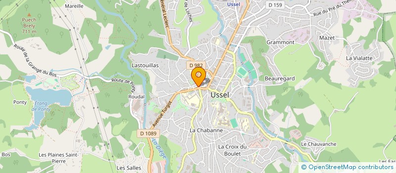 localisation de l'entreprise MADAME CHANAPA THUAIKOM  USSEL