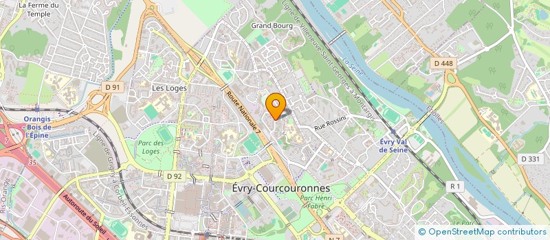 localisation de l'entreprise MADAME CHANCELLE KOYAGBALI à EVRY-COURCOURONNES