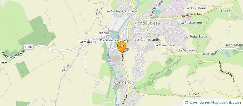 localisation de l'entreprise MADAME CHANDRIKA YOGARAJA  CORMENON