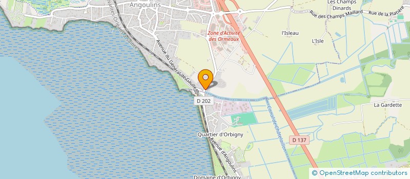 localisation de l'entreprise MADAME CHANEL CASSOUS  ANGOULINS