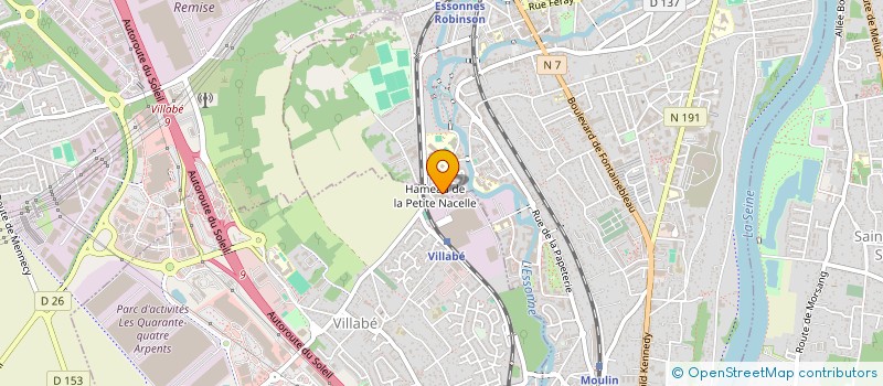 localisation de l'entreprise MADAME CHANEL MPESSA MJANJO  VILLABE