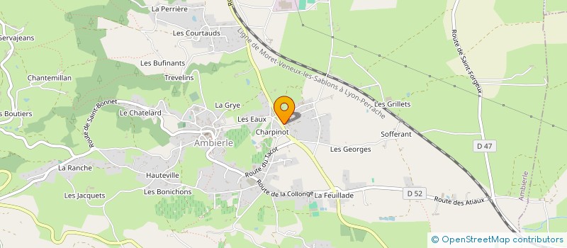 localisation de l'entreprise MADAME CHANEL PETRICCIOLI  AMBIERLE