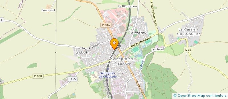 localisation de l'entreprise MADAME CHANELLE BONICELLI  SAINT-JUST-EN-CHAUSSEE