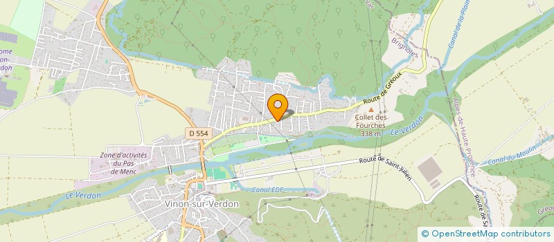 localisation de l'entreprise MADAME CHANELLE FREZE  VINON-SUR-VERDON